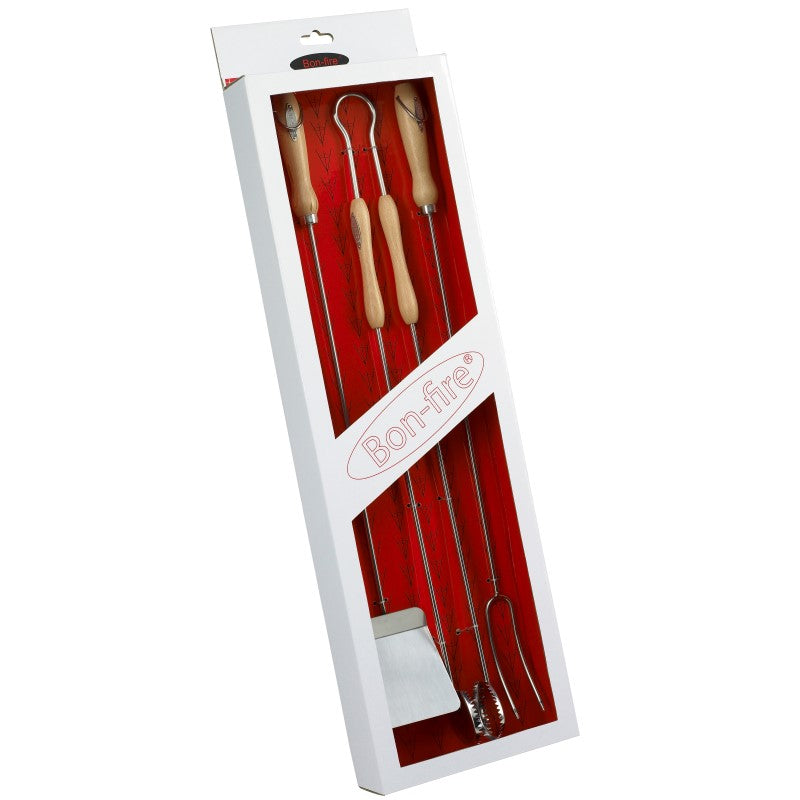 BON-FIRE | KADO BOX MET BBQ GEREEDSCHAP